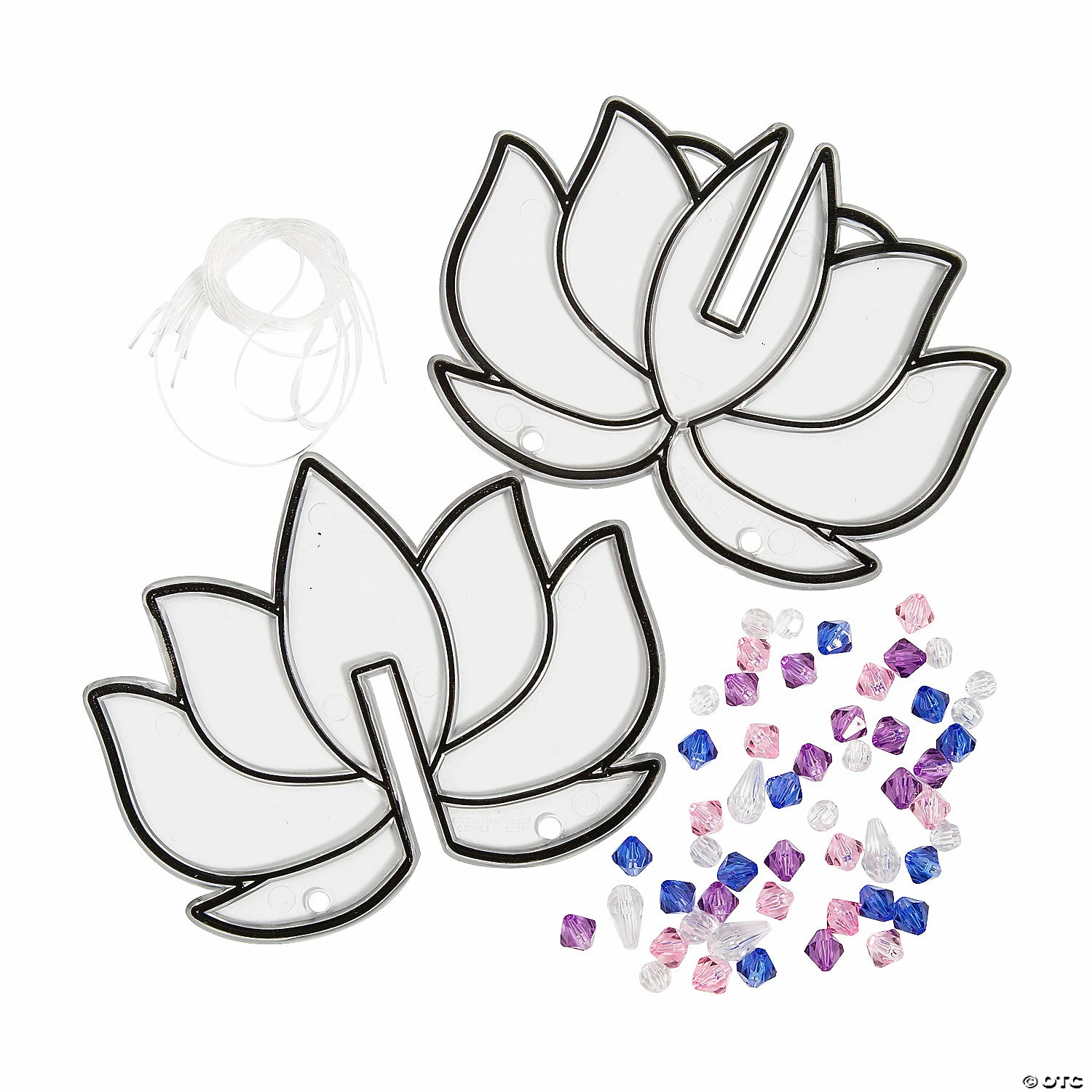 New 🛒 3D Lotus Suncatcher with Hanging Crystals Craft Kit - Makes 3 🌟 4 New 🛒 3D Lotus Suncatcher with Hanging Crystals Craft Kit - Makes 3 🌟 - Image 2