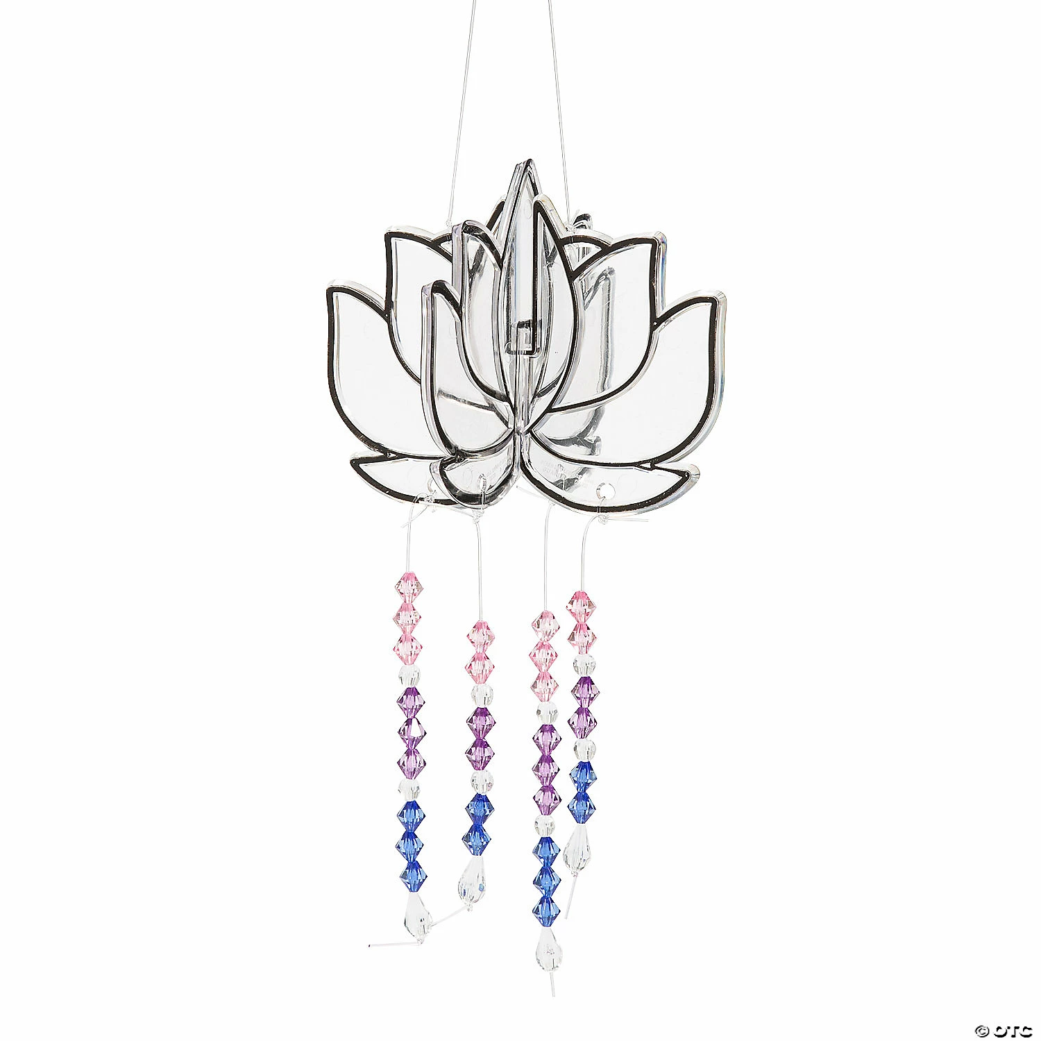 New 🛒 3D Lotus Suncatcher with Hanging Crystals Craft Kit - Makes 3 🌟 3 New 🛒 3D Lotus Suncatcher with Hanging Crystals Craft Kit - Makes 3 🌟