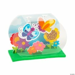 Brand new โ 3D Spring Flower Bed & Butterflies Craft Kit - Makes 12 ๐ฏ