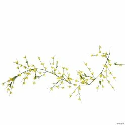 Hot Sale 🔥 5' Green and Yellow Artificial Spring Floral Garland - Unlit 🤩
