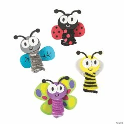 Wholesale ๐ Chenille Bug Finger Puppet Craft Kit - Makes 12 โ๏ธ