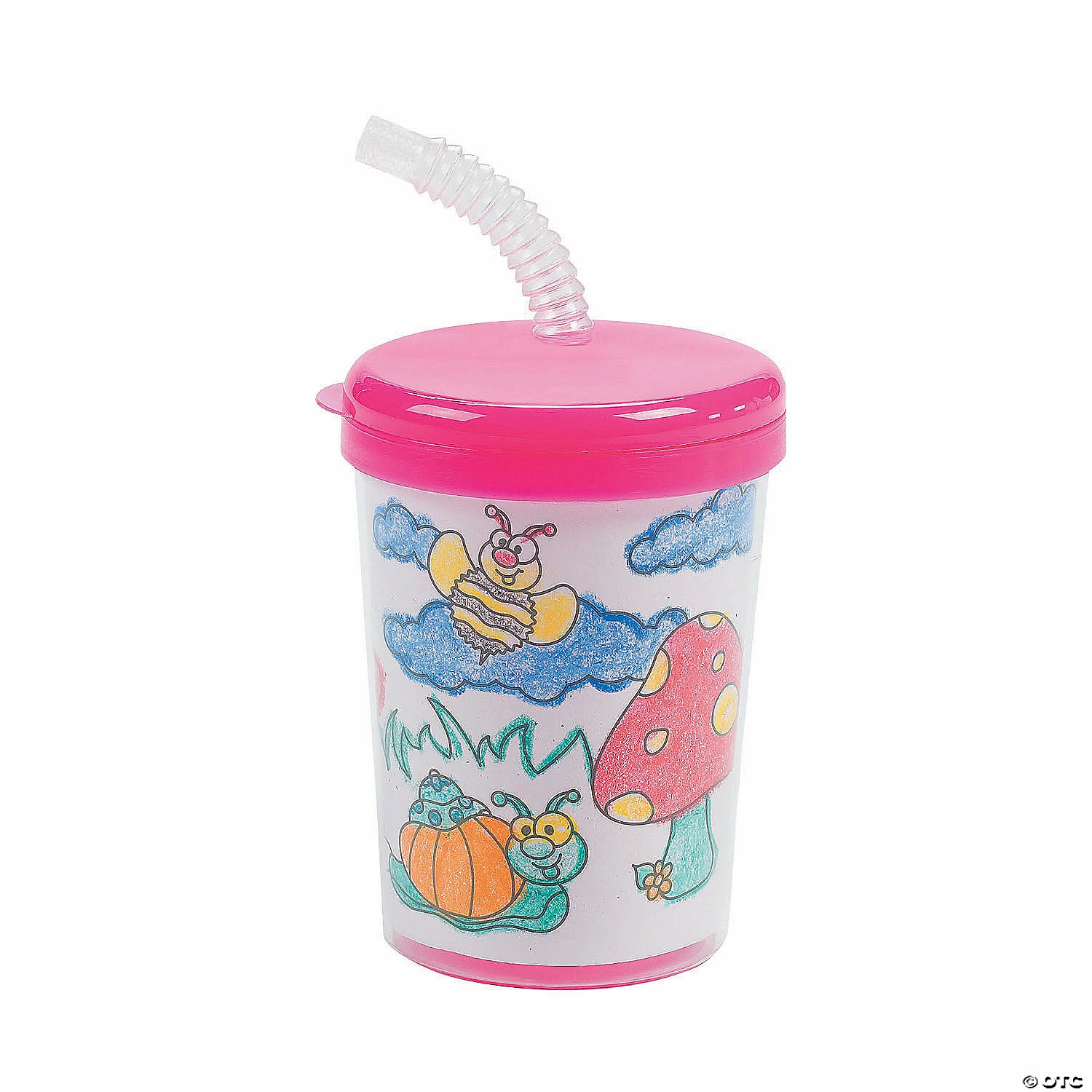 Deals π Color Your Own Cups with Lids & Straws - 12 Pc. π― 4 Deals π Color Your Own Cups with Lids & Straws - 12 Pc. π― - Image 2