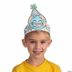 New 💯 Color Your Own Earth Day Crown Craft Kit – Makes 12 ✔️ -Spring Craft Shop color your own earth day crown craft kit makes 1214105263 a02