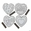 Cheapest 💯 Color Your Own Heart Magnets - 12 Pc. 👏 -Spring Craft Shop color your own heart magnets 12 pc 13719879