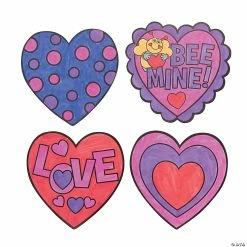 Cheapest 💯 Color Your Own Heart Magnets - 12 Pc. 👏 -Spring Craft Shop color your own heart magnets 12 pc 13719879 a01