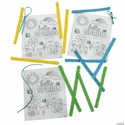 Flash Sale 💯 Color Your Own Hello Spring Signs - 12 Pc. ✨ -Spring Craft Shop color your own hello spring signs 12 pc 13936016 a01