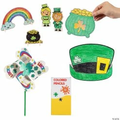 Promo 👍 Color Your Own St. Patrick’s Day Craft Kit Assortment - Makes 84 🧨