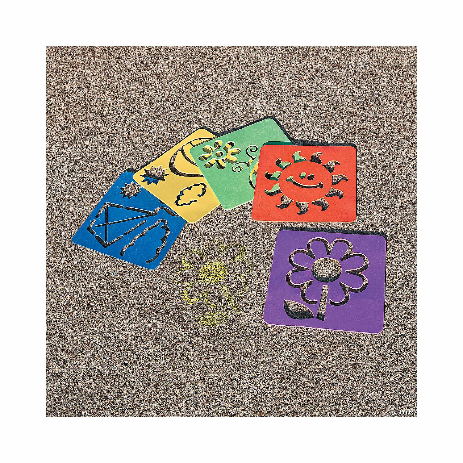Buy π Colorful Sidewalk Chalk Stencils - 6 Pc. π₯° 4 Buy π Colorful Sidewalk Chalk Stencils - 6 Pc. π₯° - Image 2