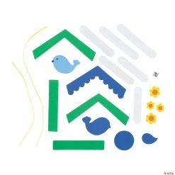 Best Pirce 🤩 Craft Stick Birdhouse Sign Craft Kit - Makes 12 😉 -Spring Craft Shop craft stick birdhouse sign craft kit makes 1213936012 a01