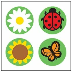 Hot Sale 🔔 Creative Shapes Etc. - Incentive Stickers - Daisy/bug 😀