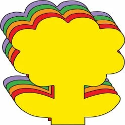 Promo 😍 Creative Shapes Etc. - Large Assorted Color Creative Foam Craft Cut-outs - Flower ❤️