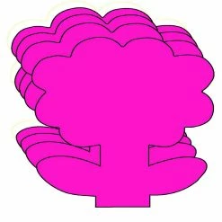 Flash Sale 👏 Creative Shapes Etc. - Small Single Color Creative Foam Craft Cut-outs - Flower 🔔