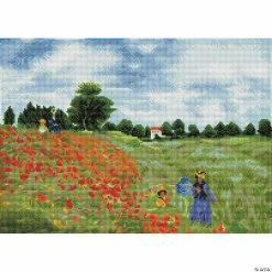 Cheapest 🛒 Diamond Dotz Diamond Embroidery Facet Art Kit 22.4"X16"-Poppy Fields (Monet) 👏