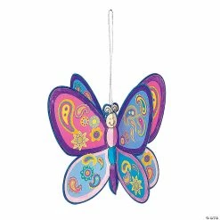 Discount ❤️ DIY 3D Butterfly Ornaments with Stickers - 12 Pc. 🌟