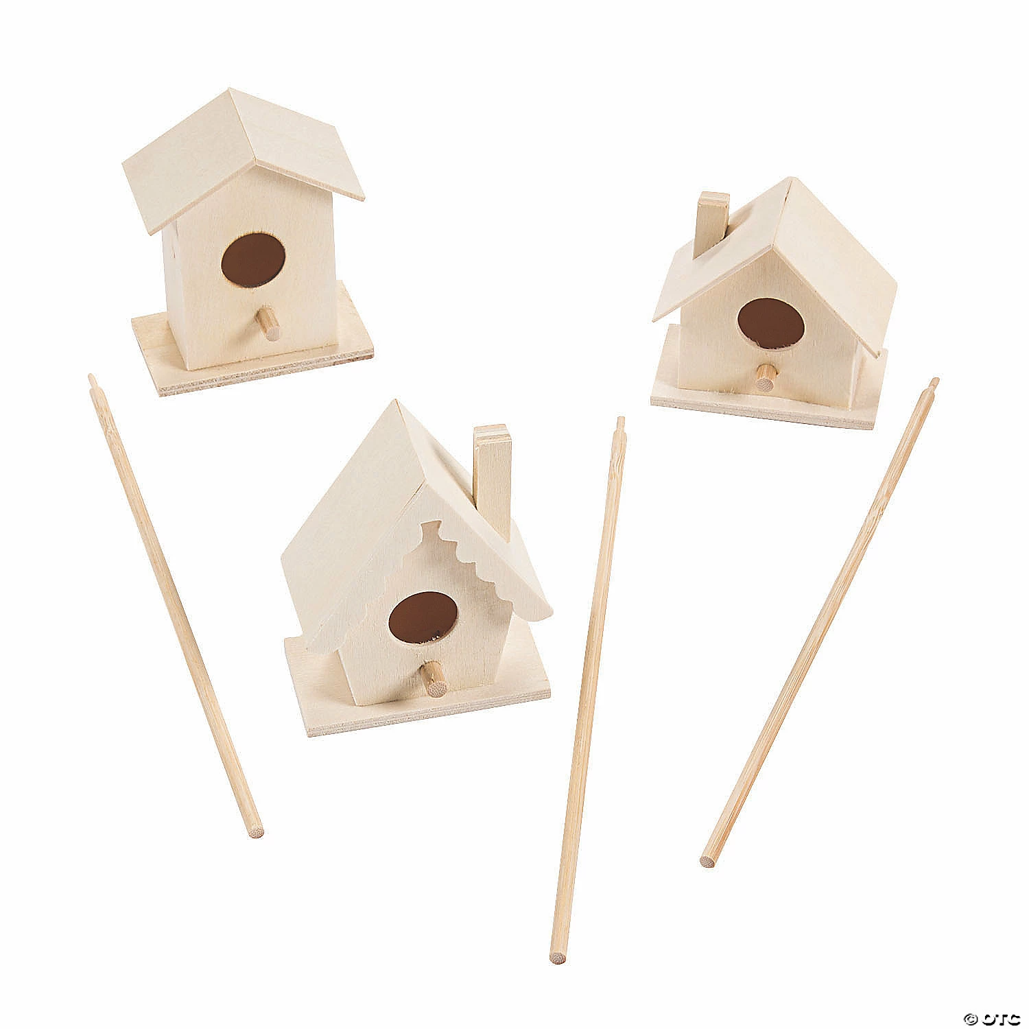 Cheapest ๐ DIY Unfinished Wood Birdhouse Planter Sticks - 3 Pc. ๐ 4 Cheapest ๐ DIY Unfinished Wood Birdhouse Planter Sticks - 3 Pc. ๐ - Image 2
