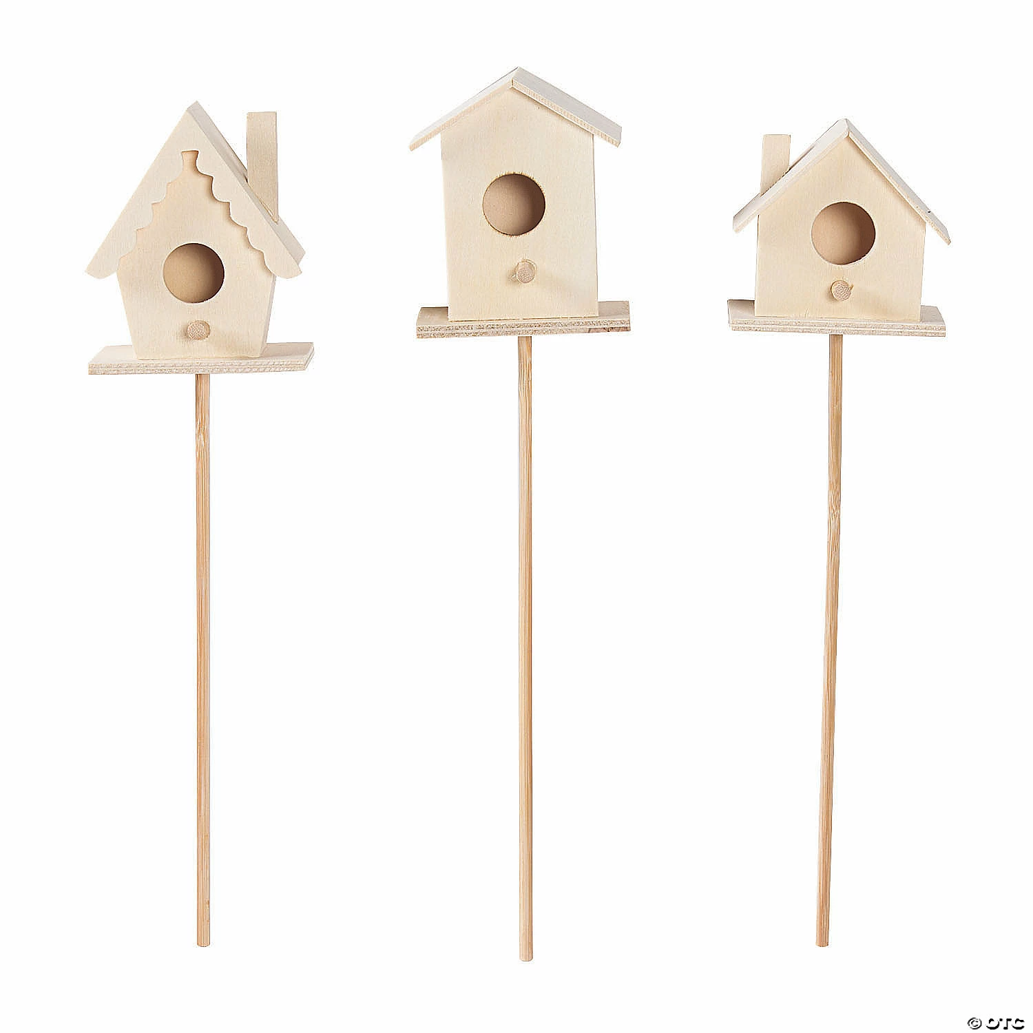 Cheapest ๐ DIY Unfinished Wood Birdhouse Planter Sticks - 3 Pc. ๐ 3 Cheapest ๐ DIY Unfinished Wood Birdhouse Planter Sticks - 3 Pc. ๐