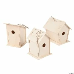 Outlet ❤️ DIY Unfinished Wood Birdhouses - Makes 12 👏