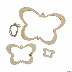 Outlet 🌟 DIY Unfinished Wood Butterfly Mobiles – 12 Pc. 🔥 -Spring Craft Shop diy unfinished wood butterfly mobiles 12 pc 14097125 a01