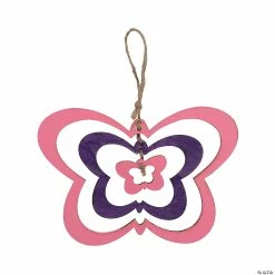 Outlet 🌟 DIY Unfinished Wood Butterfly Mobiles – 12 Pc. 🔥 -Spring Craft Shop diy unfinished wood butterfly mobiles 12 pc 14097125 a02