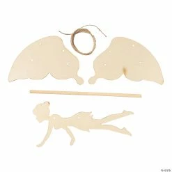 Coupon 😍 DIY Unfinished Wood Flying Fairy Puppet Kits - Makes 6 🧨 -Spring Craft Shop diy unfinished wood flying fairy puppet kits makes 614105355 a01