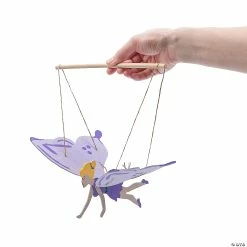 Coupon 😍 DIY Unfinished Wood Flying Fairy Puppet Kits - Makes 6 🧨 -Spring Craft Shop diy unfinished wood flying fairy puppet kits makes 614105355 a02