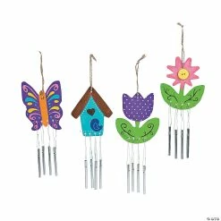 Spring Craft Shop -Spring Craft Shop diy unfinished wood spring wind chimes 12 pc 48 803d a01