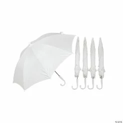 Flash Sale 👏 DIY White Umbrellas - 6 Pc. 🛒