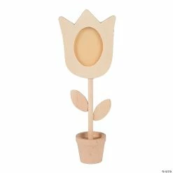 Best Sale ❤️ DIY Wood Flower Photo Holders - 12 Pc. 😀