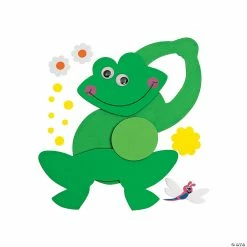 New 😉 Frog-Shaped Doorknob Hanger Craft Kit - Makes 12 🧨 -Spring Craft Shop frog shaped doorknob hanger craft kit makes 1248 6444 a01