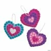 Flash Sale 😉 Glitter Mosaic Heart Ornament Craft Kit - Makes 12 💯 -Spring Craft Shop glitter mosaic heart ornament craft kit makes 1213785377