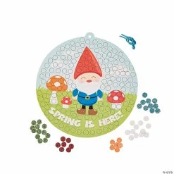 Outlet 😀 Glitter Mosaic Spring Gnome Sign Craft Kit- Makes 12 ✨ -Spring Craft Shop glitter mosaic spring gnome sign craft kit makes 1213763280 a01
