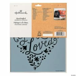 Outlet ✨ Hallmark™ Adhesive Stencils Happy Design - 3 Pc. ⭐ -Spring Craft Shop hallmark adhesive stencils happy design 3 pc 13940108 a01