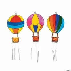 Best Pirce 🛒 Hot Air Balloon Suncatcher Wind Chimes - 12 Pc. ✨ -Spring Craft Shop hot air balloon suncatcher wind chimes 12 pc 13728808 a01