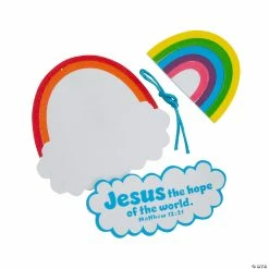 Coupon 🌟 Jesus Rainbow Ornament Craft Kit - Makes 12 🤩 -Spring Craft Shop jesus rainbow ornament craft kit makes 1214148317 a01