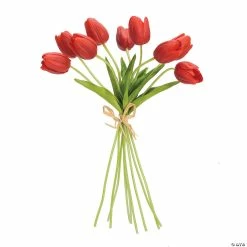Coupon 🎉 Melrose International Red Tulip Bundle, 15 Inches (Set of 6) ⌛