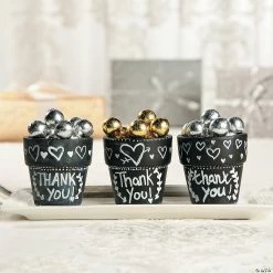 Best Sale ⭐ Mini Ceramic Chalkboard Flowerpots - 12 Pc. ✔️ -Spring Craft Shop mini ceramic chalkboard flowerpots 12 pc 13745514 a02