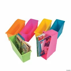 Buy 🤩 Neon Classroom Book Bins - 6 Pc. 👍