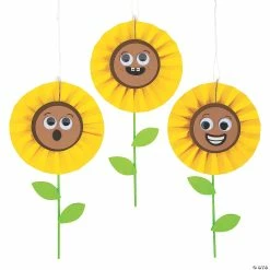 Best Pirce 🔥 Sunflower Hanging Paper Fan Craft Kit - Makes 12 ❤️