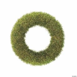 New 🌟 Vickerman 14" Artificial Green Grass Wreath 🛒