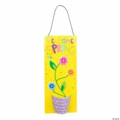 Buy 🛒 Welcome Spring Hanging Sign Craft Kit - Makes 12. 🥰